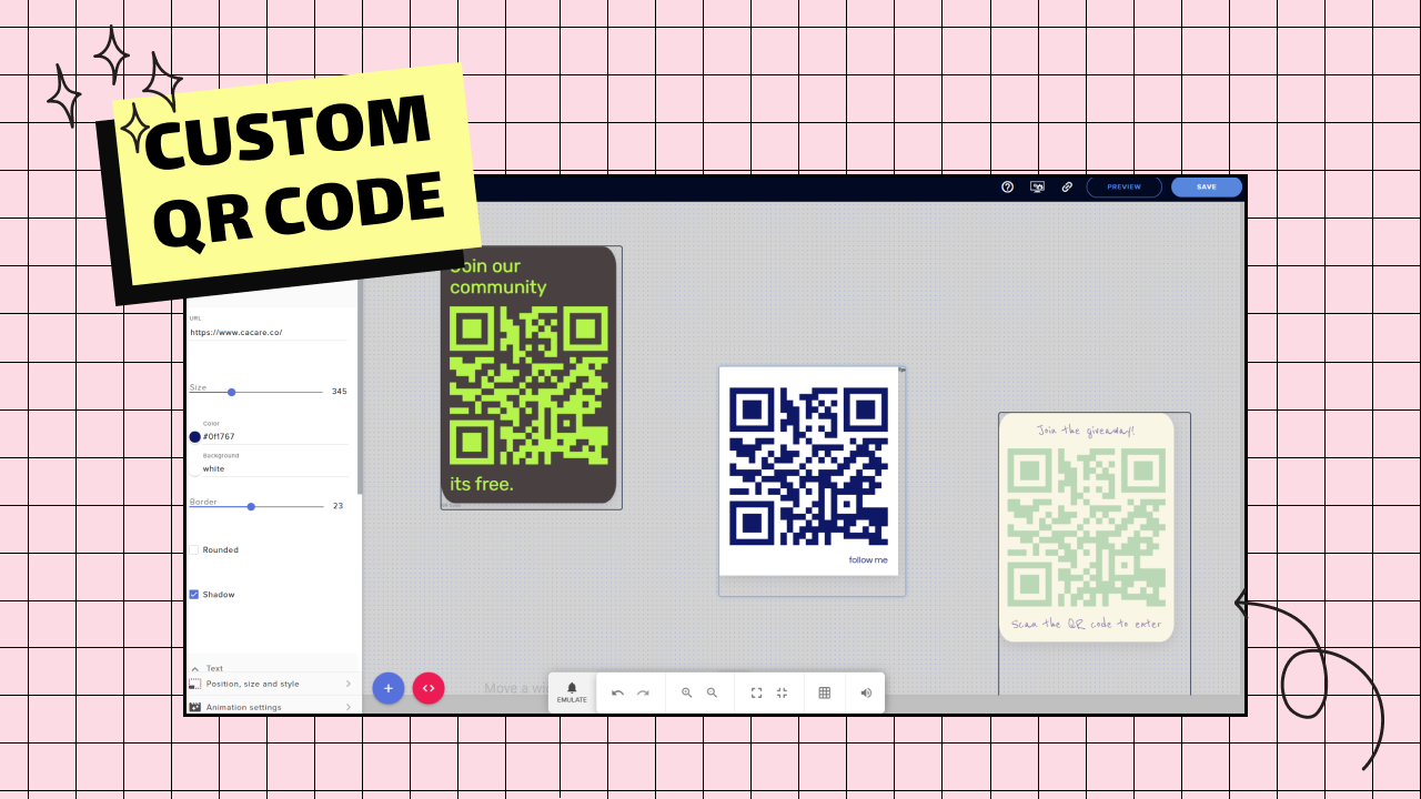 Custom QR Code preview