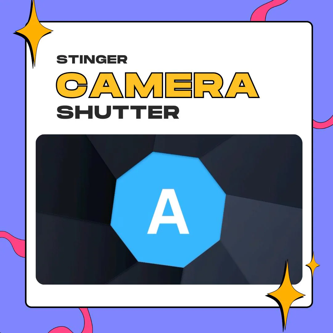 OBS Camera Shutter Stinger Transition | WEBM Alpha Scene Switch for Streamers | Twitch Transition thumbnail
