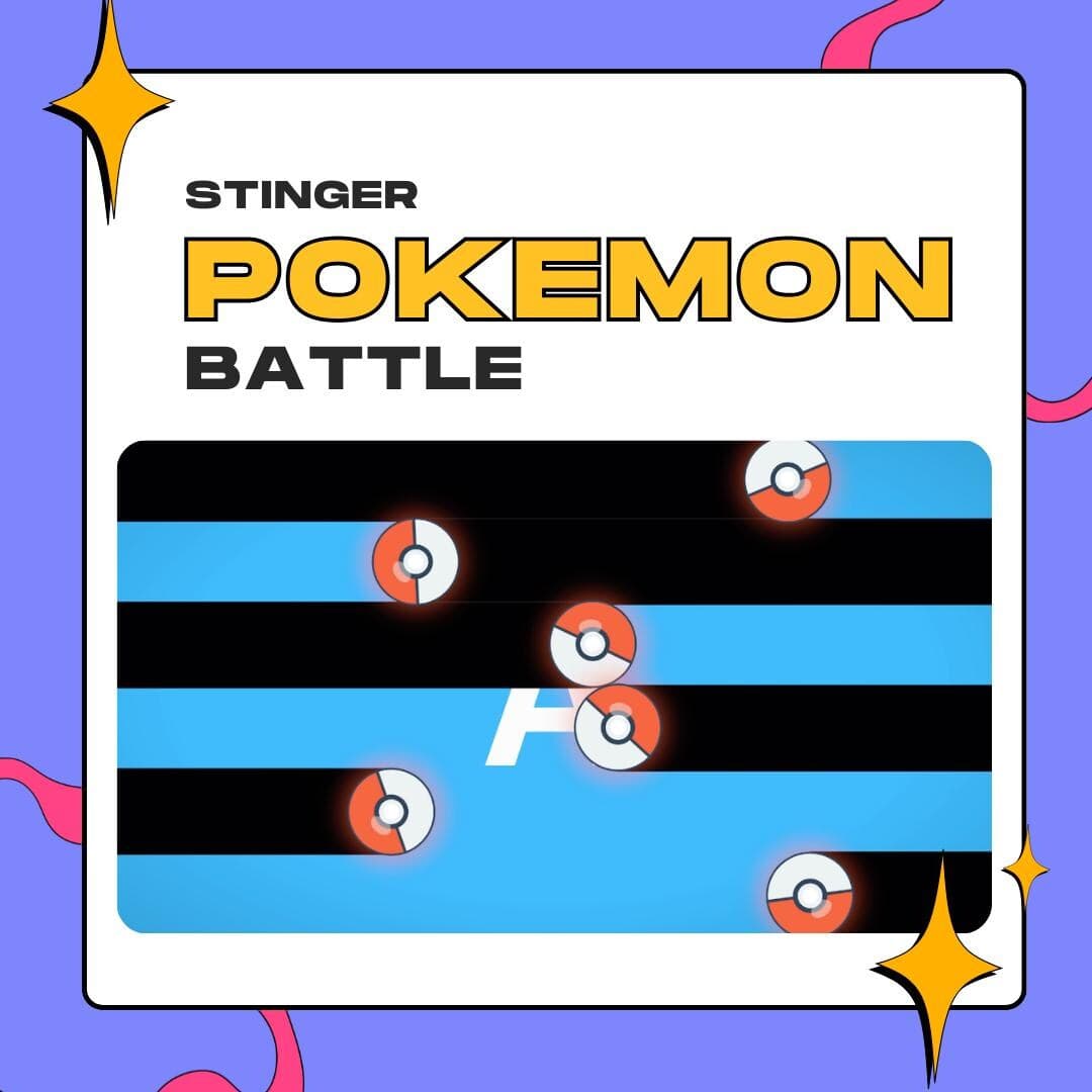 Pokémon Battle Animated Transition Stinger | Stream Overlay | OBS Streamlabs StreamElements | Twitch YouTube thumbnail
