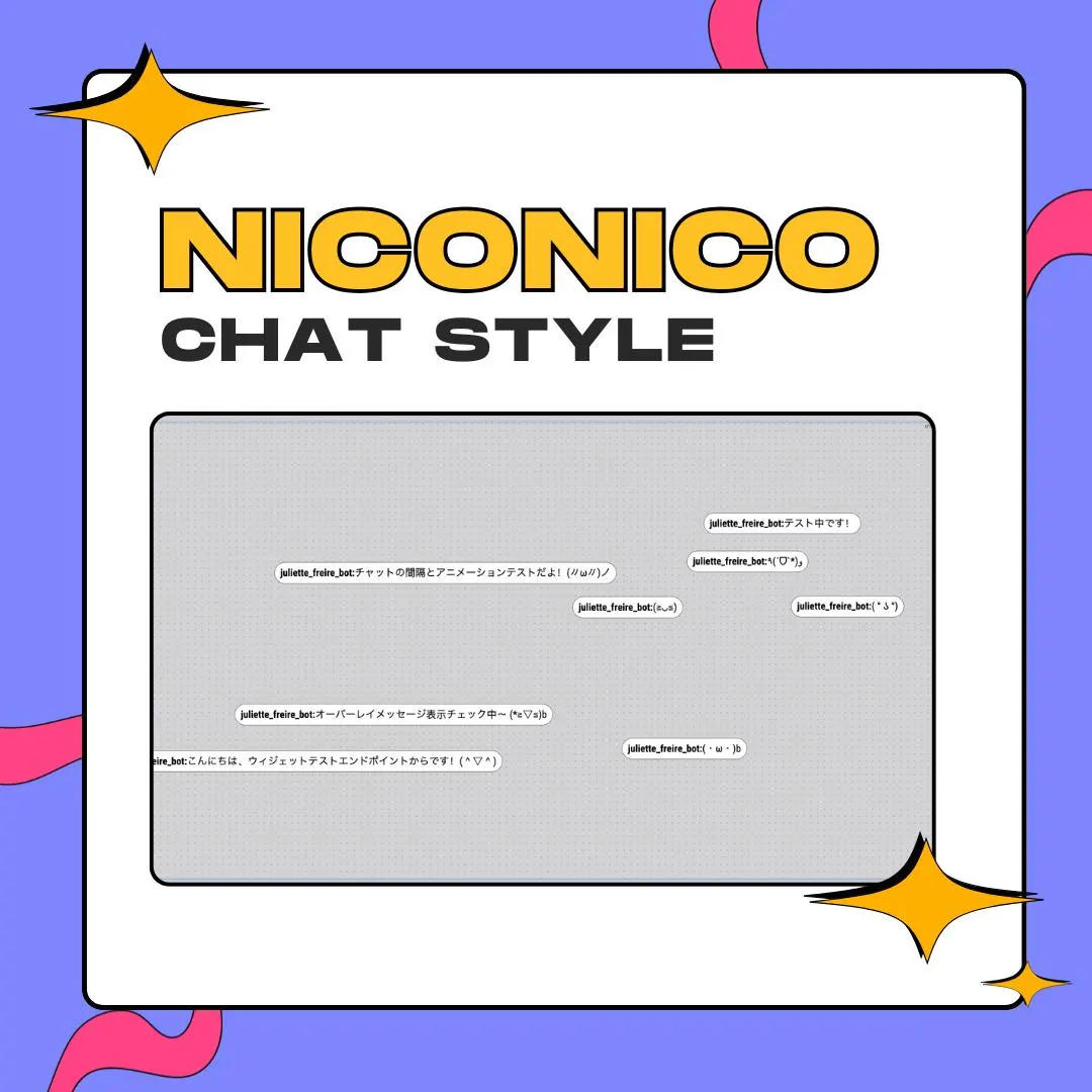 Niconico Chat Overlay | Horizontal Custom Stream Widget (Twitch, OBS, Youtube) thumbnail