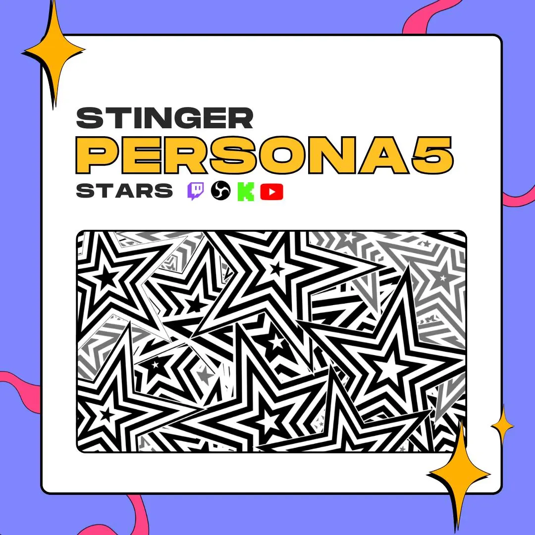 Persona 5 Star Animated Transition for OBS | Stinger | Twitch | Youtube | Kick thumbnail