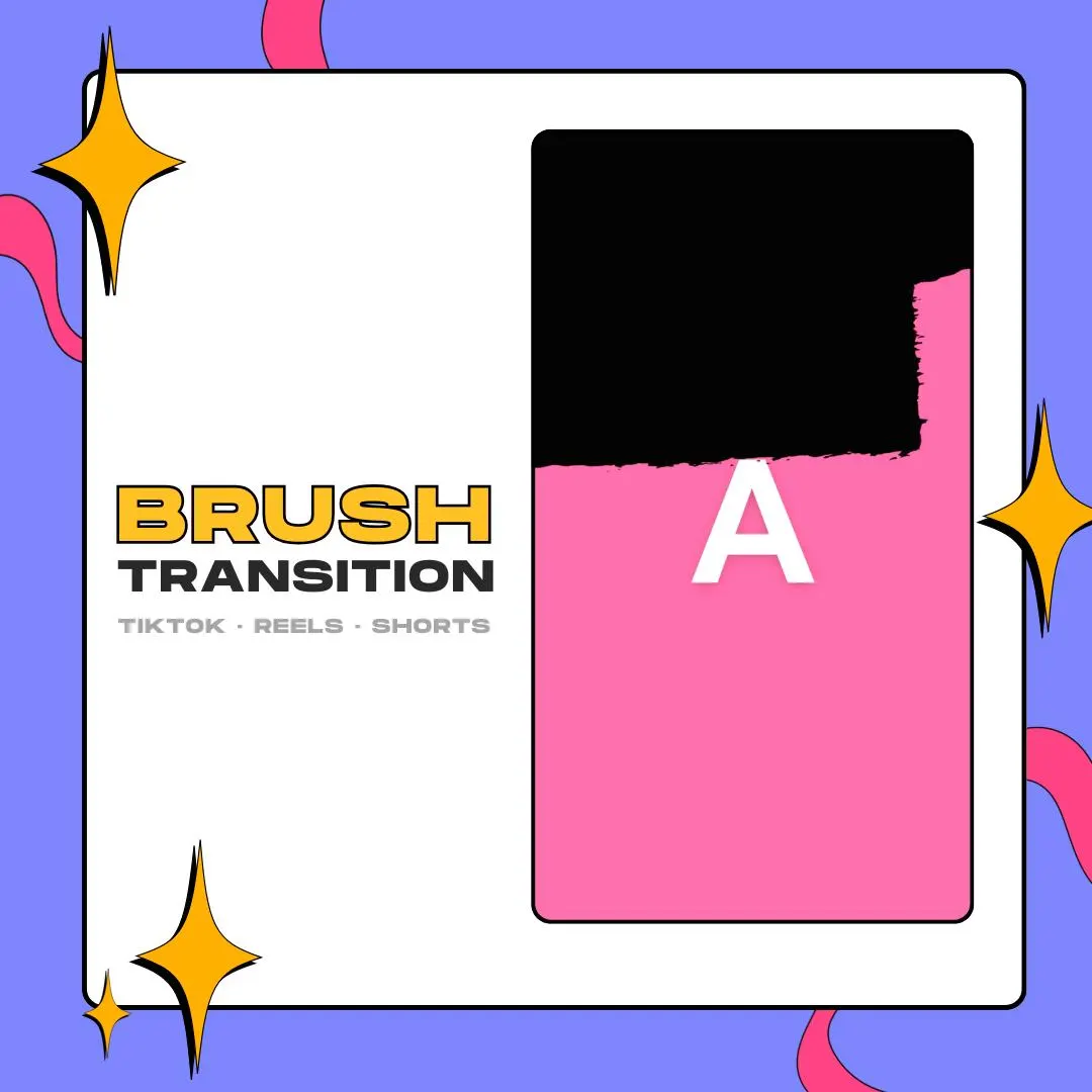 Brush Vertical Animated Transition Vídeo 9:16 | Capcut | Shorts | Tiktok | Reels thumbnail