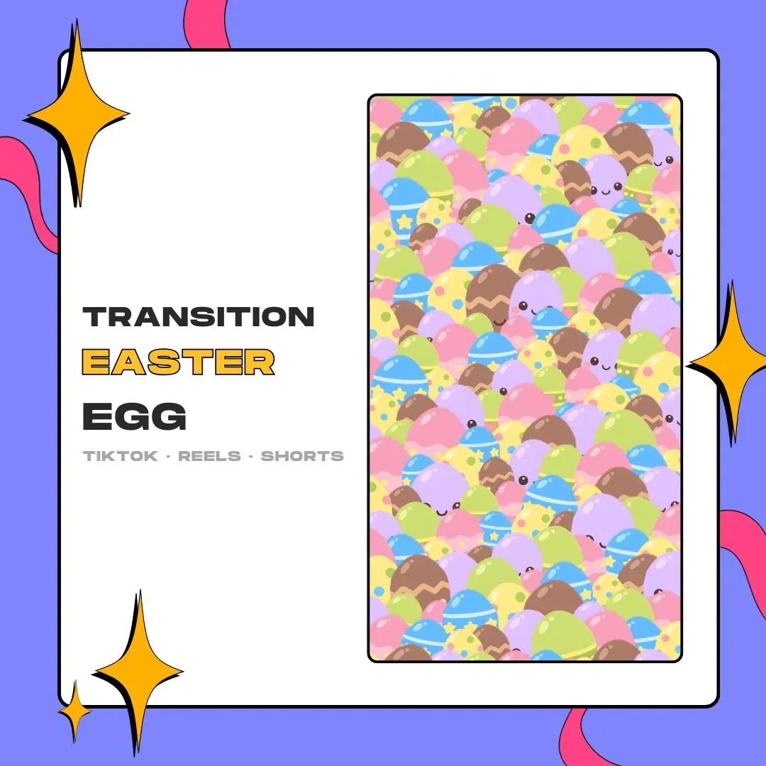 Easter Egg Transition | Animated Vertical Scene Change Effect (9:16) | Capcut | Tiktok thumbnail