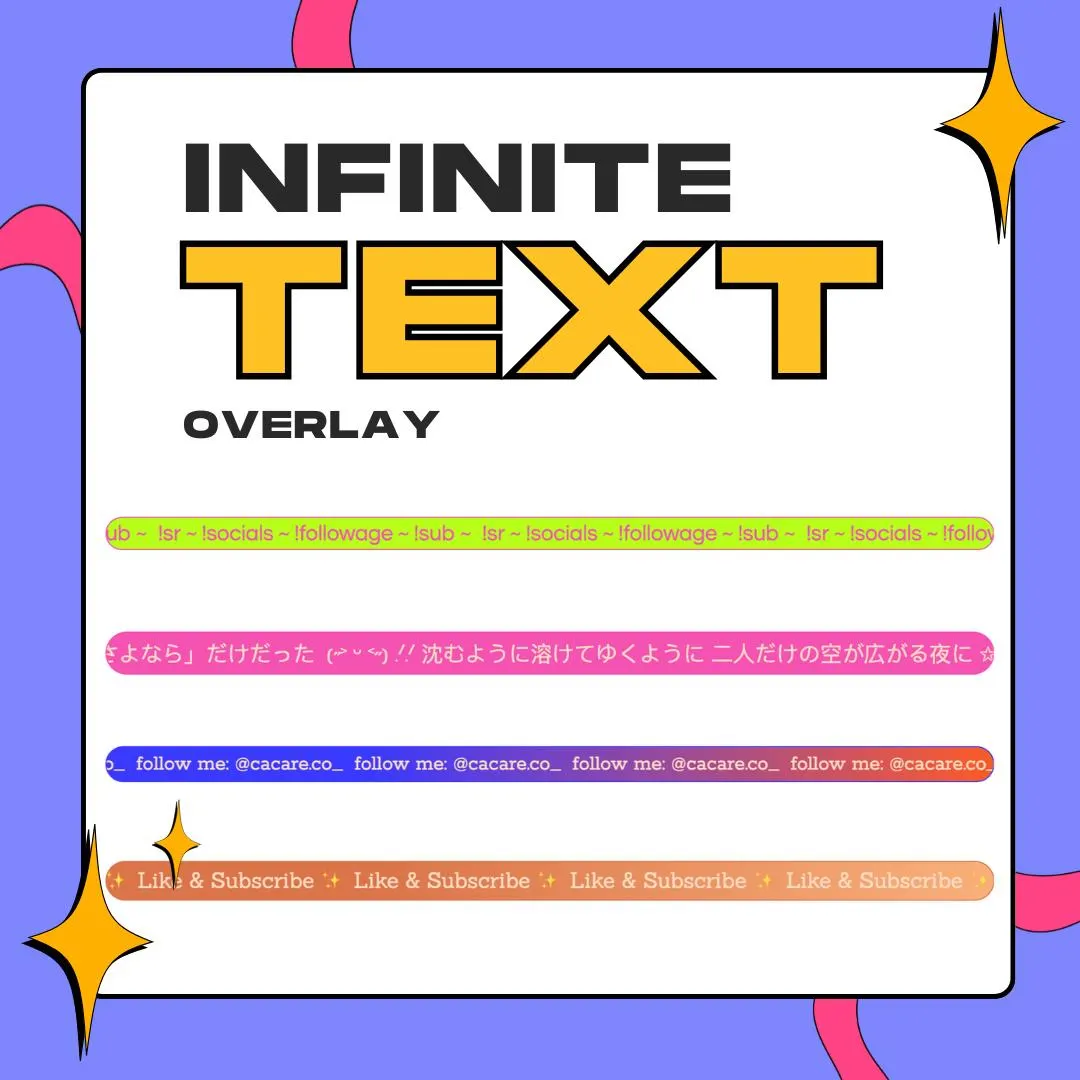 Animated Marquee Overlay | Twitch Stream Scrolling Text Widget thumbnail